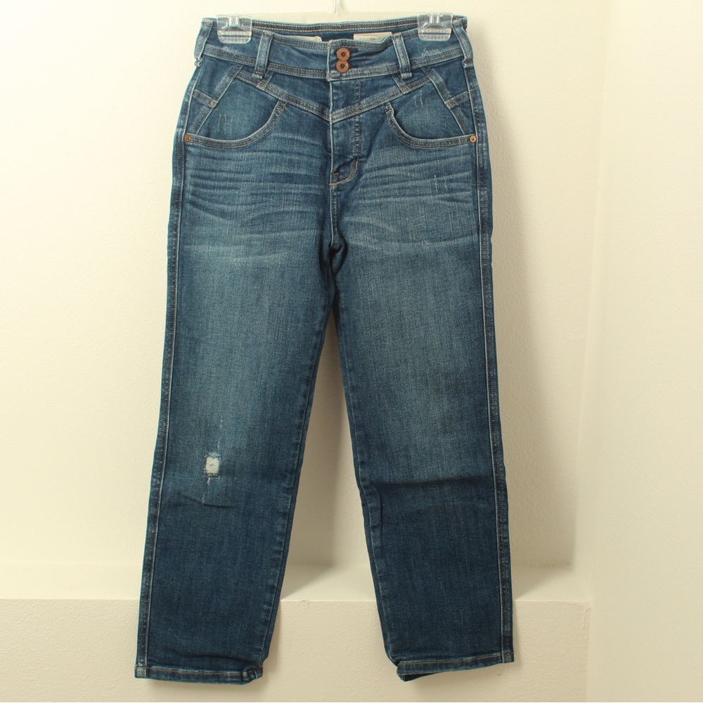 Pilco Ultra High-Rise Seamed Straight Jeans
